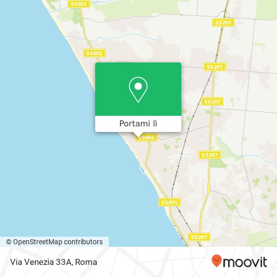 Mappa Via Venezia 33A