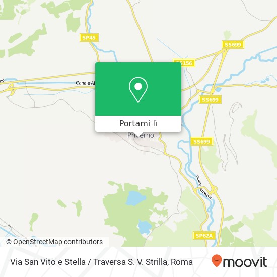 Mappa Via San Vito e Stella / Traversa S. V. Strilla