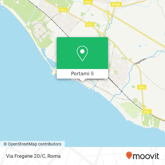 Mappa Via Fregene 20/C