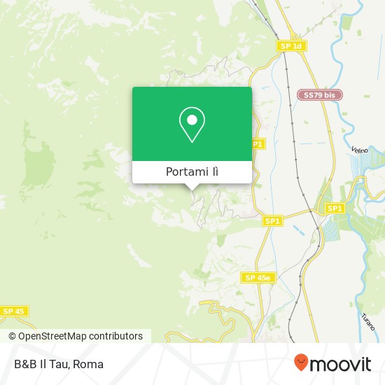 Mappa B&B Il Tau