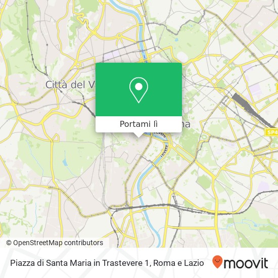 Mappa Piazza di Santa Maria in Trastevere  1