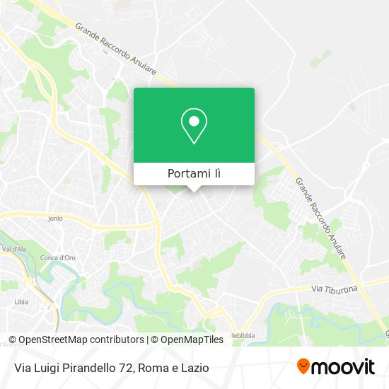 Mappa Via Luigi Pirandello 72