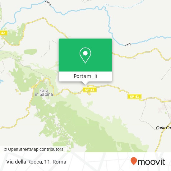 Mappa Via della Rocca, 11