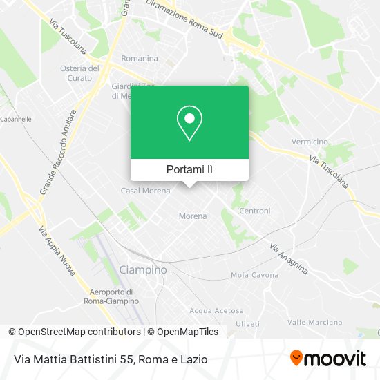 Mappa Via Mattia Battistini 55