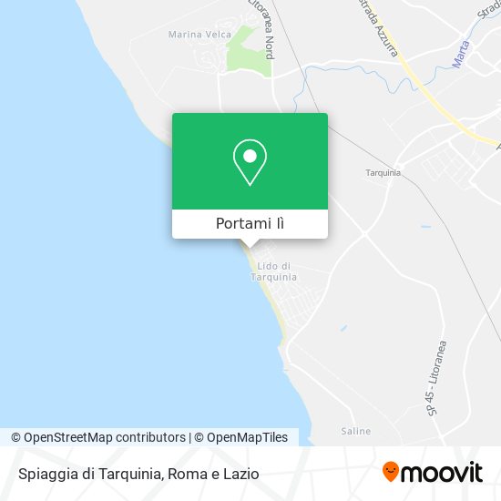 Mappa Spiaggia di Tarquinia