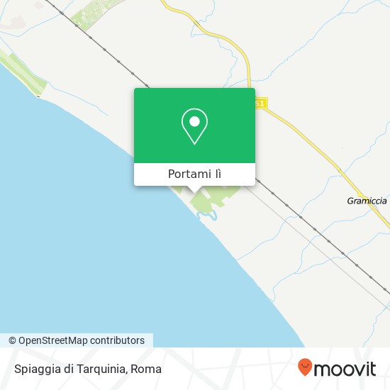 Mappa Spiaggia di Tarquinia