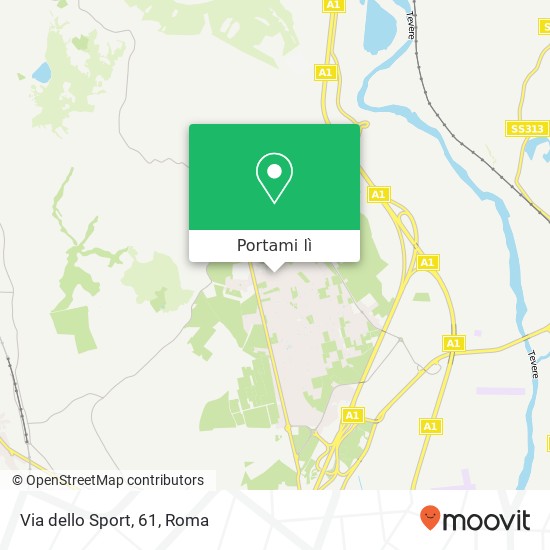 Mappa Via dello Sport, 61