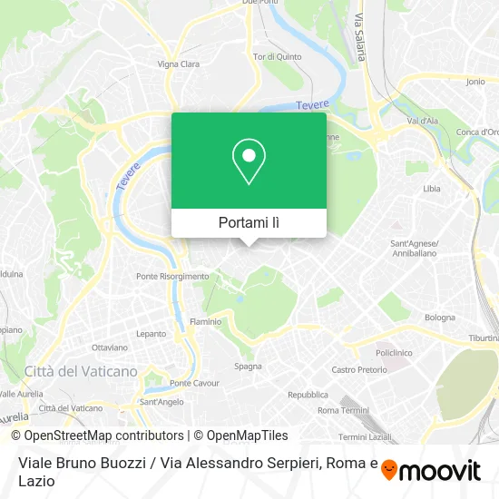 Mappa Viale Bruno Buozzi / Via Alessandro Serpieri