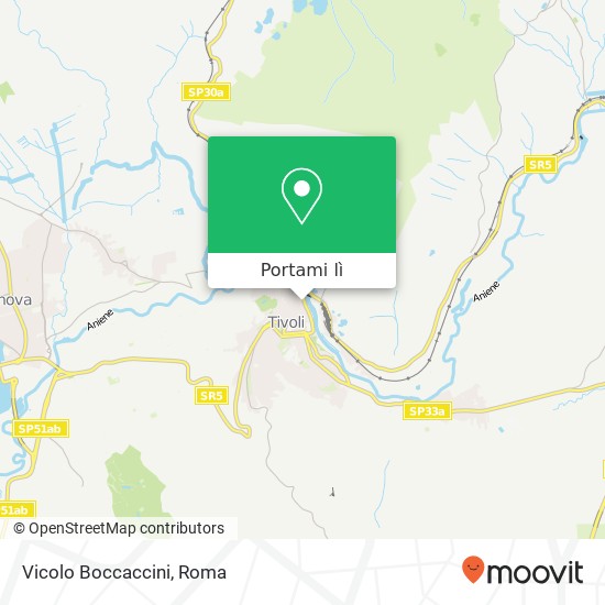 Mappa Vicolo Boccaccini