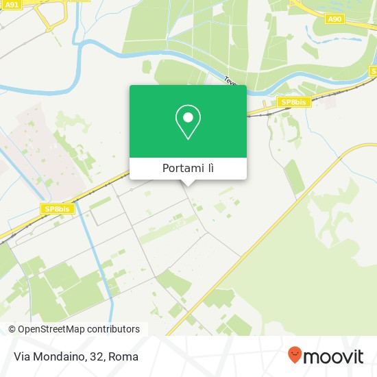 Mappa Via Mondaino, 32