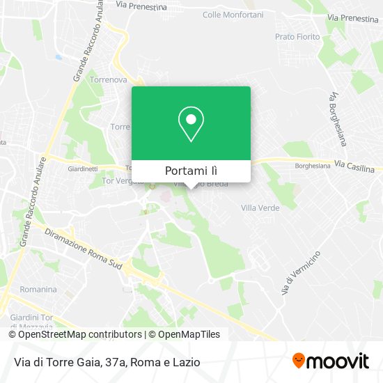 Mappa Via di Torre Gaia, 37a