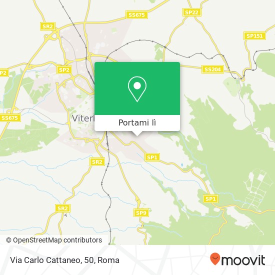 Mappa Via Carlo Cattaneo, 50