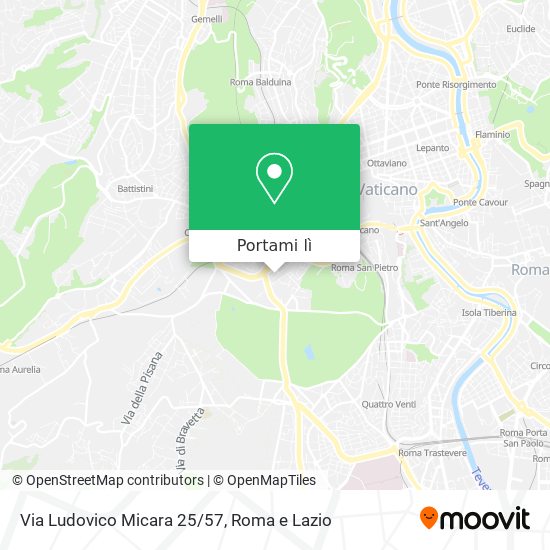Mappa Via Ludovico Micara 25/57