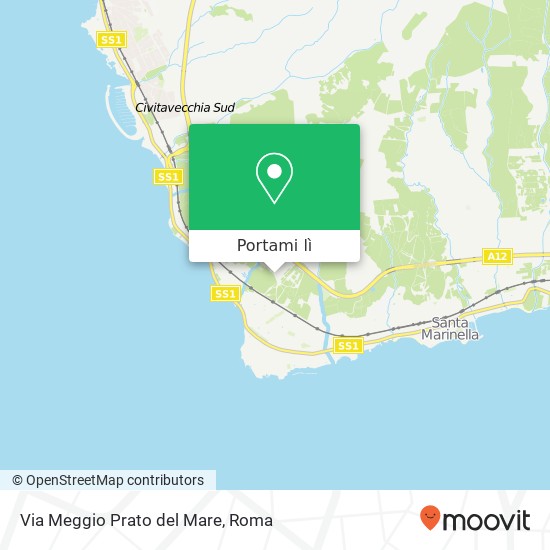 Mappa Via Meggio Prato del Mare