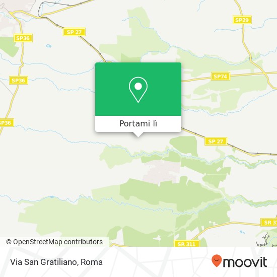 Mappa Via San Gratiliano