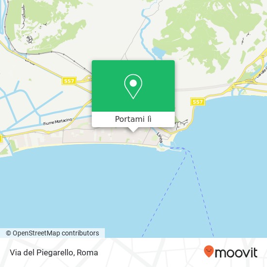 Mappa Via del Piegarello