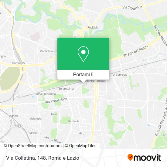 Mappa Via Collatina, 148