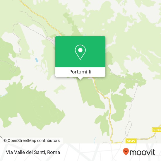 Mappa Via Valle dei Santi
