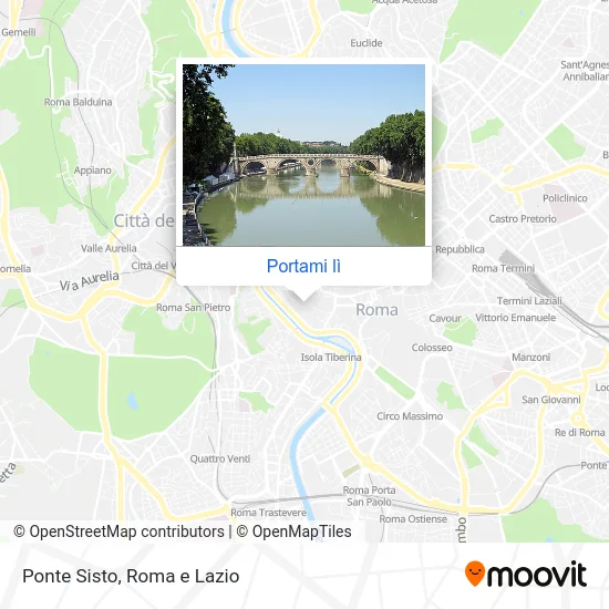 Mappa Ponte Sisto