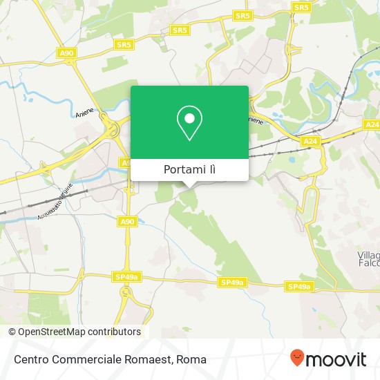 Mappa Centro Commerciale Romaest
