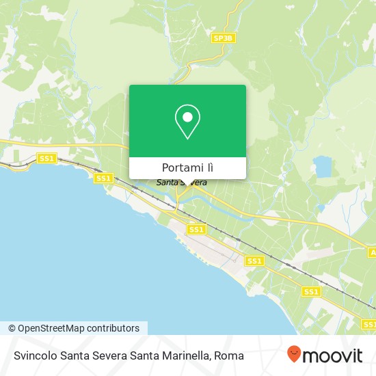 Mappa Svincolo Santa Severa Santa Marinella