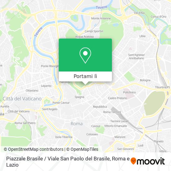Mappa Piazzale Brasile / Viale San Paolo del Brasile