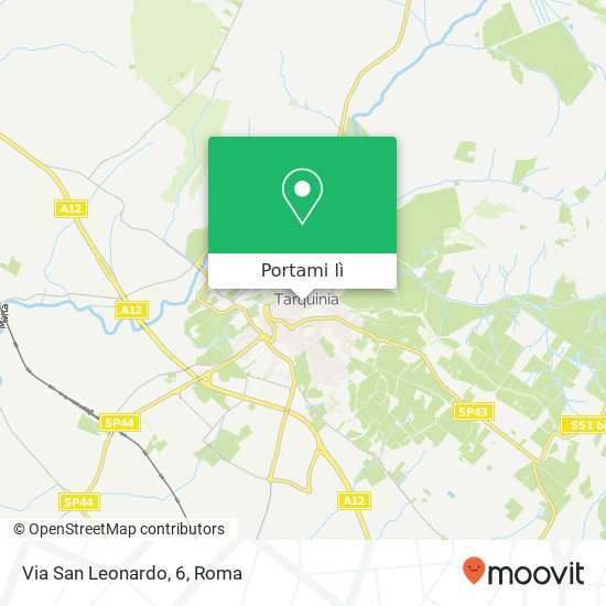 Mappa Via San Leonardo, 6