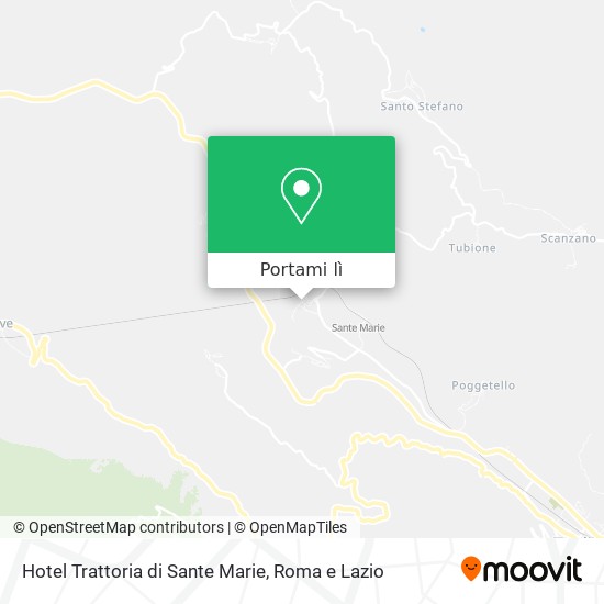 Mappa Hotel Trattoria di Sante Marie