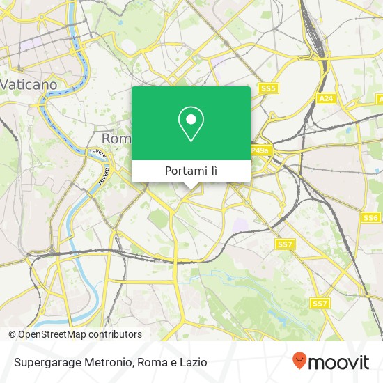 Mappa Supergarage Metronio