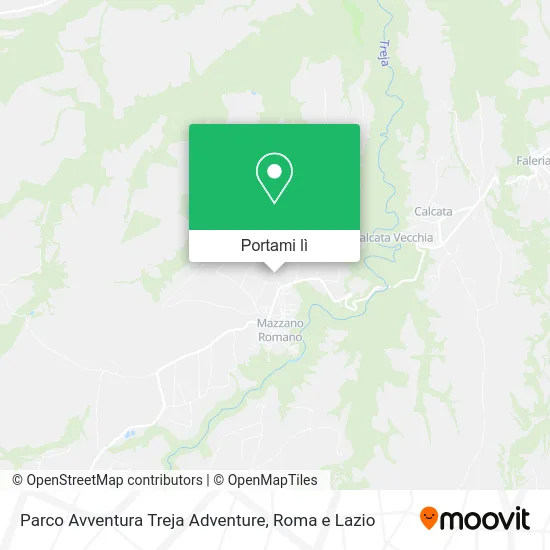 Mappa Parco Avventura Treja Adventure