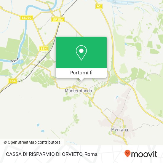 Mappa CASSA DI RISPARMIO DI ORVIETO