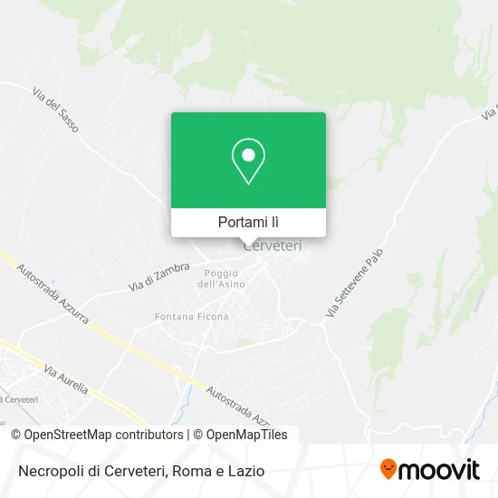 Mappa Necropoli di Cerveteri