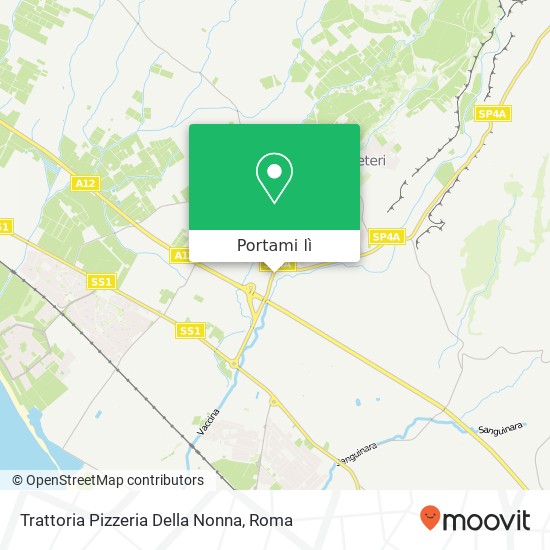 Mappa Trattoria Pizzeria Della Nonna