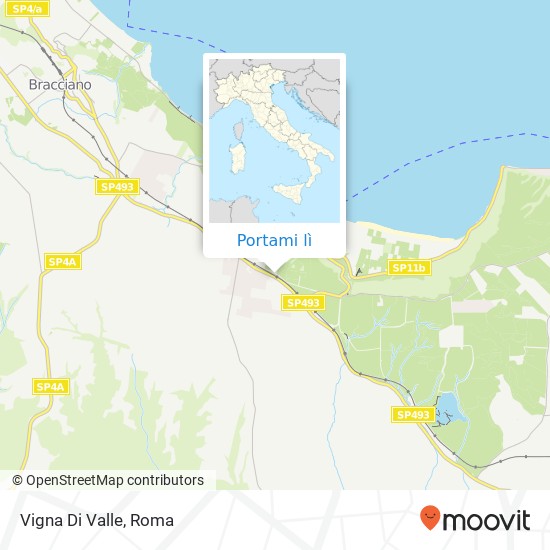 Mappa Vigna Di Valle