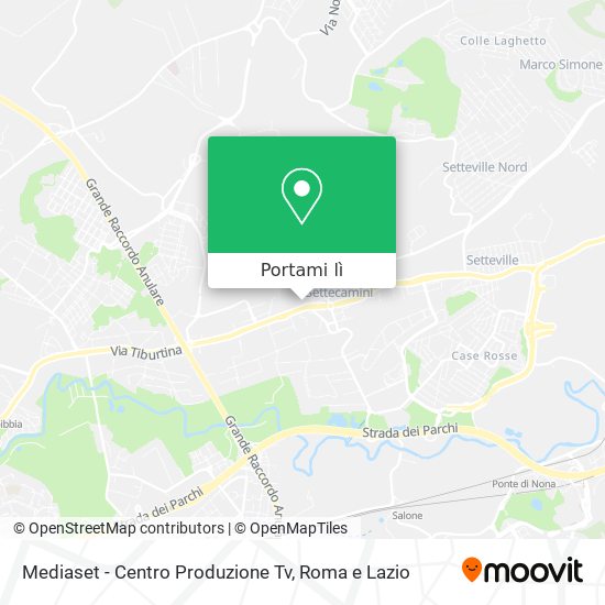 Mappa Mediaset - Centro Produzione Tv