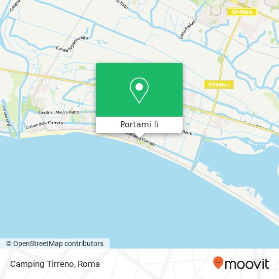 Mappa Camping Tirreno