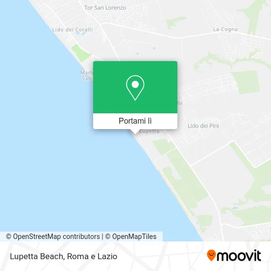 Mappa Lupetta Beach