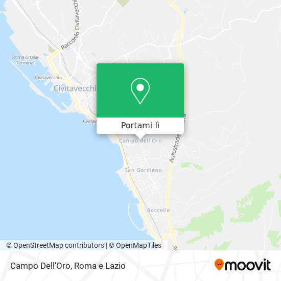 Mappa Campo Dell'Oro