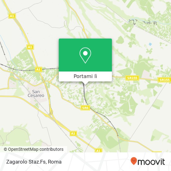 Mappa Zagarolo Staz.Fs