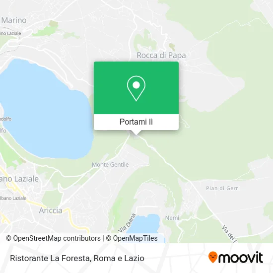Mappa Ristorante La Foresta