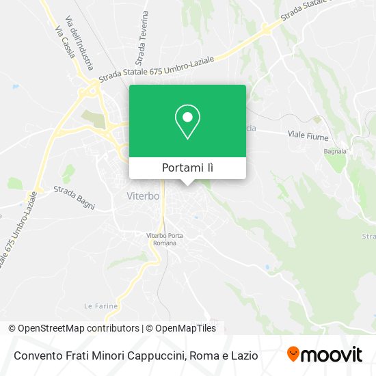 Mappa Convento Frati Minori Cappuccini