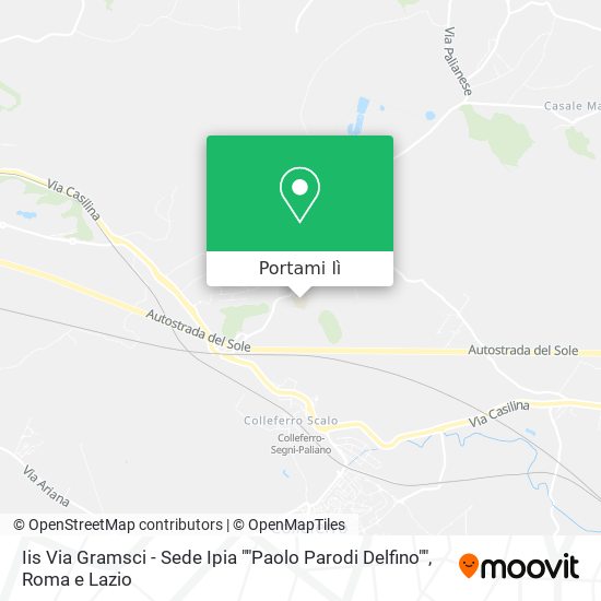 Mappa Iis Via Gramsci - Sede Ipia ""Paolo Parodi Delfino""