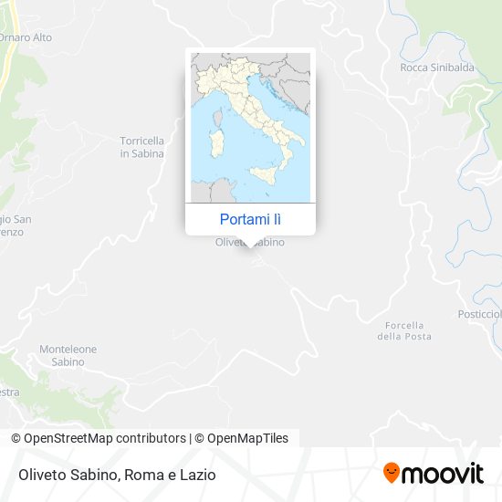 Mappa Oliveto Sabino