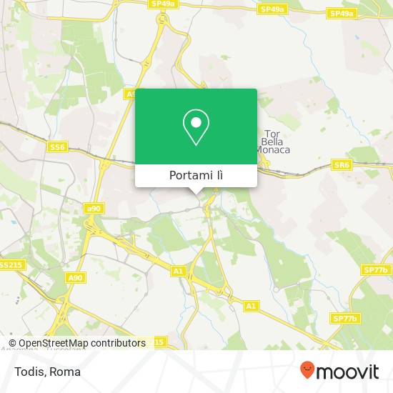 Mappa Todis