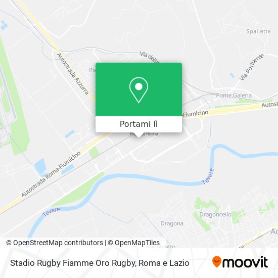 Mappa Stadio Rugby Fiamme Oro Rugby