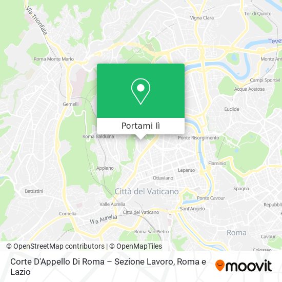 Mappa Corte D'Appello Di Roma – Sezione Lavoro