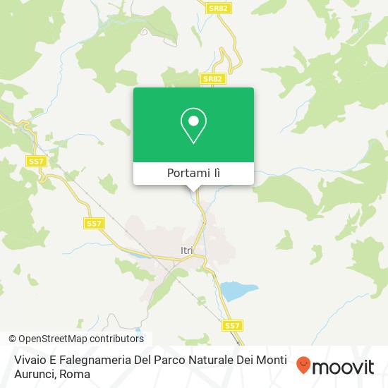 Mappa Vivaio E Falegnameria Del Parco Naturale Dei Monti Aurunci