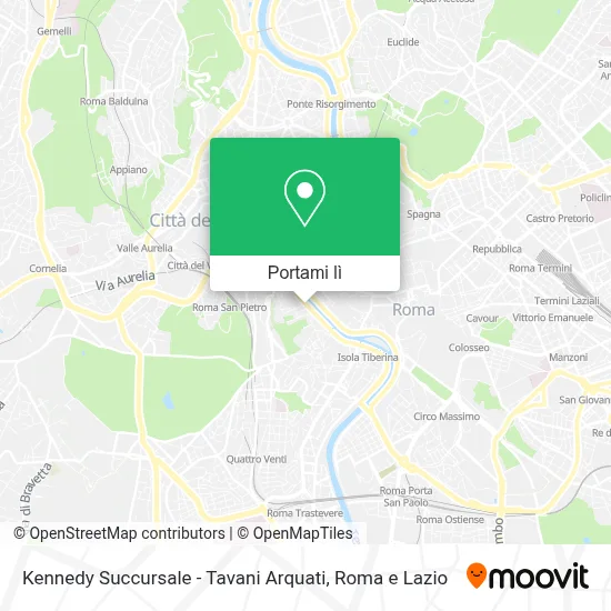 Mappa Kennedy Succursale - Tavani Arquati