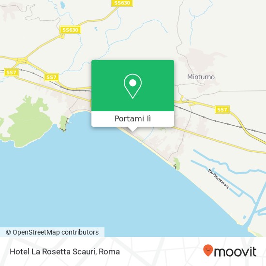 Mappa Hotel La Rosetta Scauri
