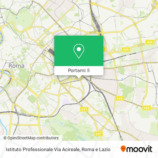 Mappa Istituto Professionale Via Acireale